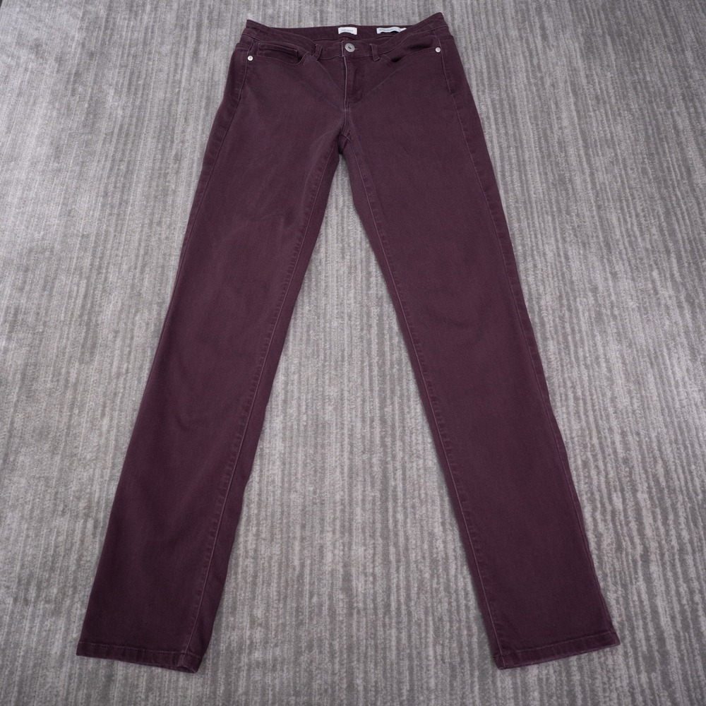 J.Jill Denim Boyfriend Jeans Womens 8T Purple Excellent Straight Leg Ankle Pants